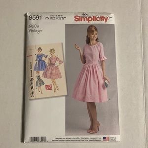 Simplicity Vintage Dress 1960s Sewing Pattern